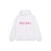 Balenciaga Wide Fit Hoodie 'White/Bubblegum' 675003TLVF29014