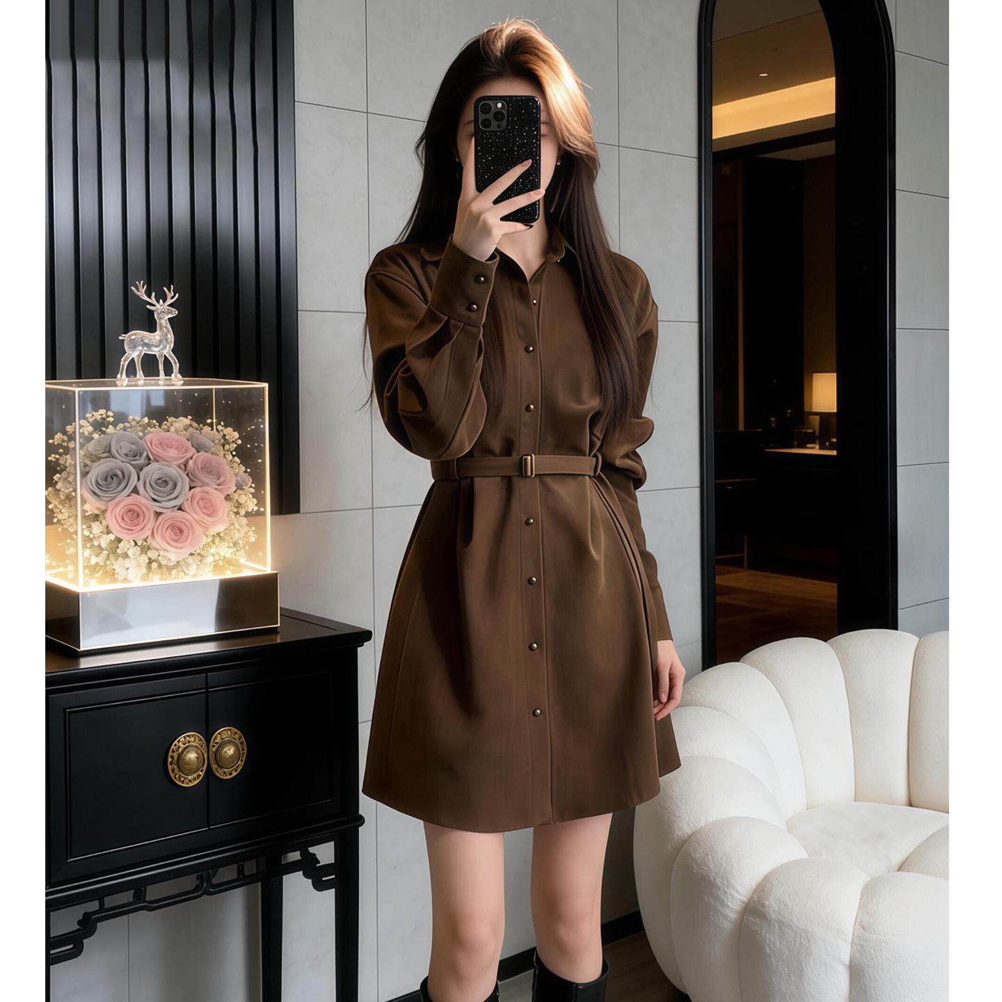 Petite French A-Line Shirt Dress - Spring 2026 Collection M