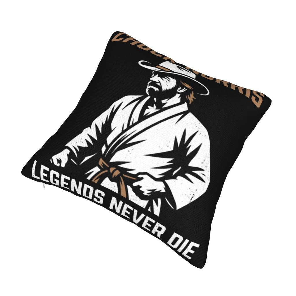 Decorative Pillowcase Rip Chuck Norris Never Dies Stuff Bed Pillow Case Cover Square Style Multiple Sizes