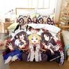 Comforter Kawaii Anime The Ryuo'S Work Is Never Done Bedding Set Single Twin Full Queen King Size Bed Set Adult Kid Bedroom