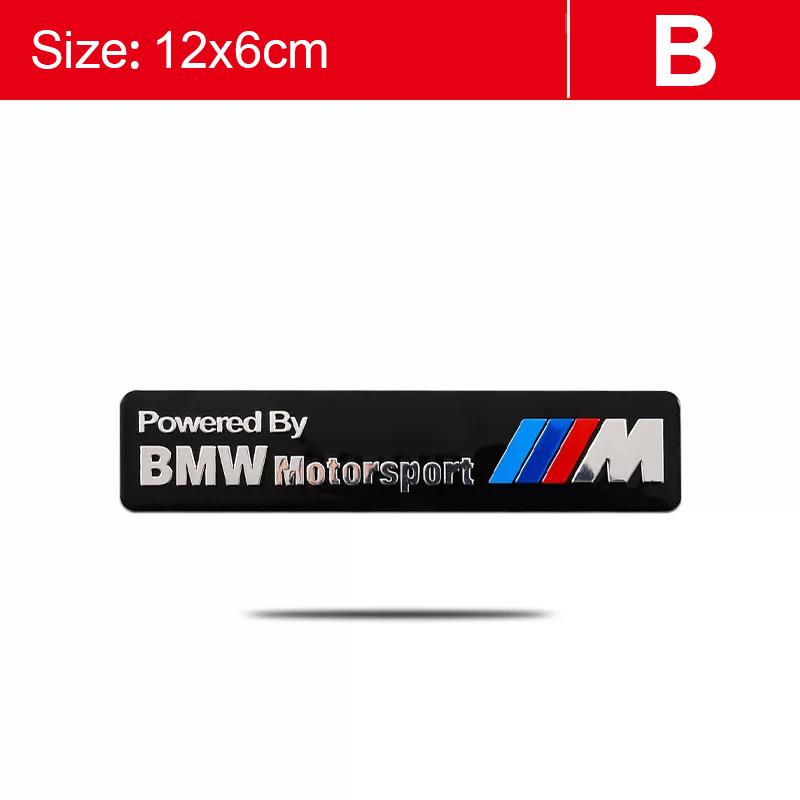 1 Peça Adesivos Metálicos 3D Decalque para Carroceria e Porta-malas Para BMW Performance F10 F30 E46 E90 E60 G30 F20 X5 E70 E39 E36 E87 X7 E92 E91 E28 X3
