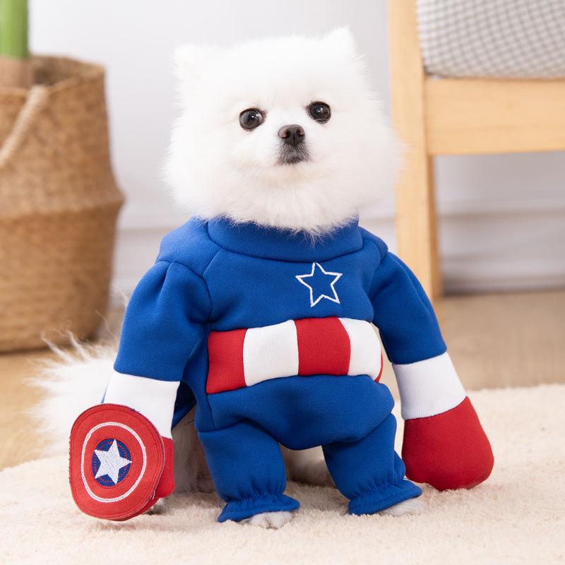 Deadly Doll Pet Costume: Halloween Dog Outfit with Knife Dagger for Puppies