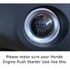 Red Carbon Fiber Keyless Engine Push Start Button Cover For Honda Accord Civic..