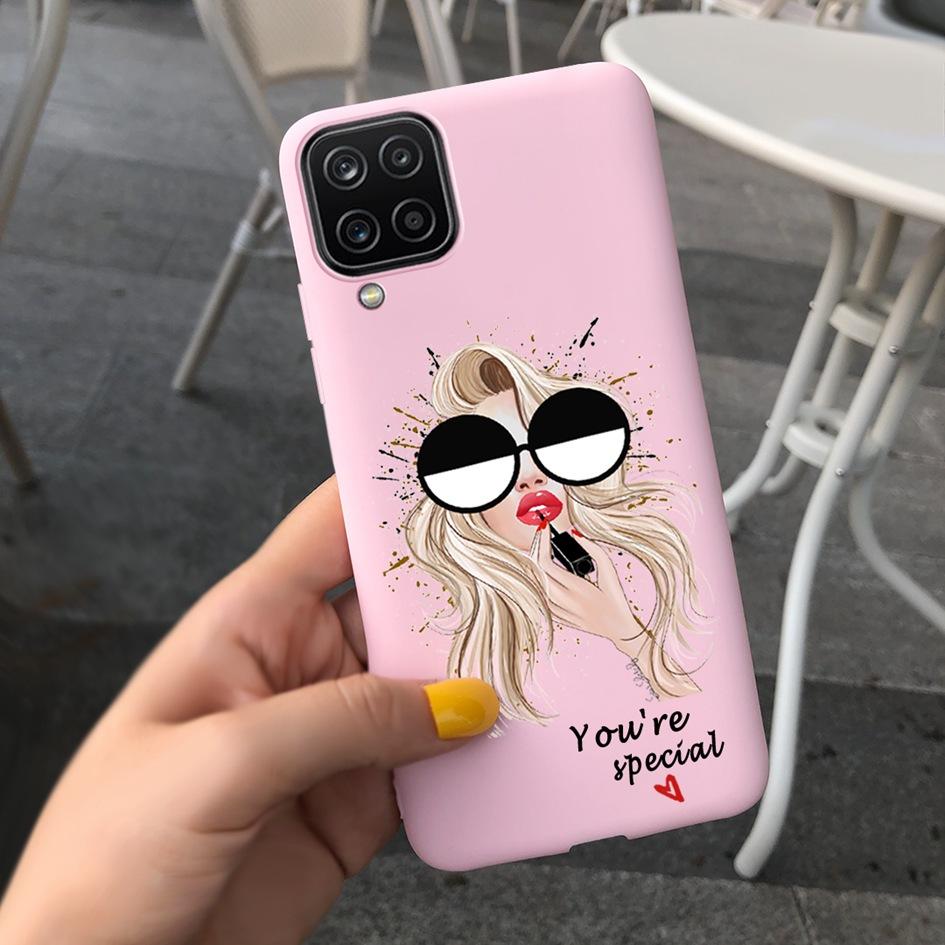 For Samsung Galaxy A12 Case Samsung A42 5G Lovely Heart Cover Back Fundas For Samsung A 12 SM-A125F SM-A426B A 42 5G Phone Cases