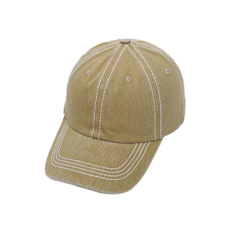 Wzcx Mode Neue Einfarbige Weiche Mütze Streifenmuster Mann Frau Papa Hut Verstellbar Frühling Herbst Baseballkappe Schirmmütze Adjustable brown
