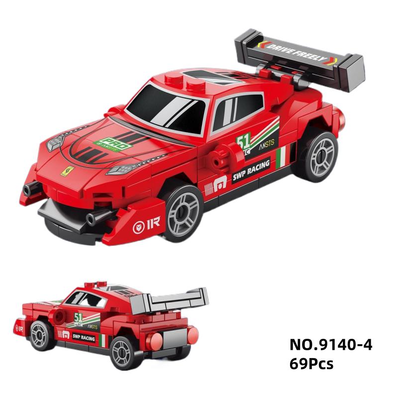 Stadtgeschwindigkeit Rennwagen Automobilrennen Modell Bausteine Technisches Fahrzeug Sportwagen Spielzeug Steine Geschenk für Kinder Jungen
