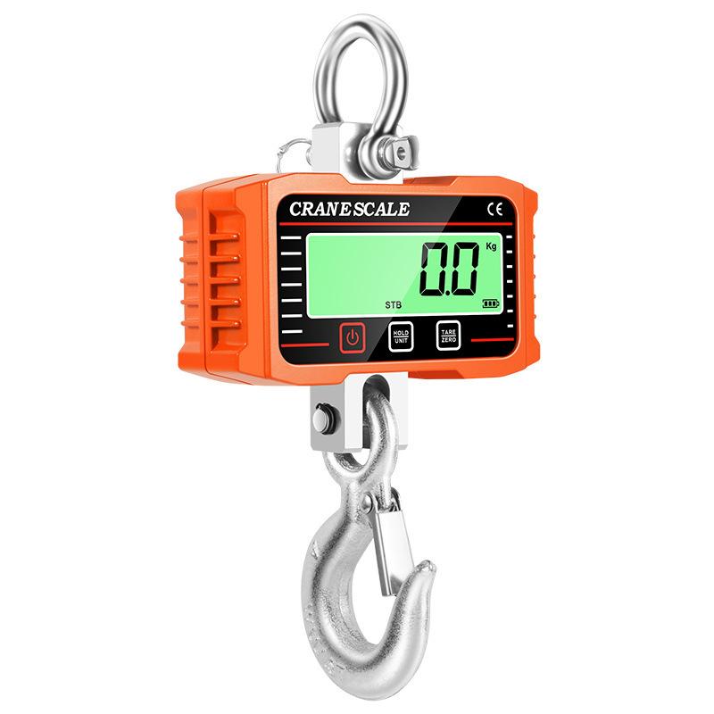 2000Kg Electronic Hanging Scale Industrial LCD Display Electronic  Portable Hanging   1000KG Hook Scale