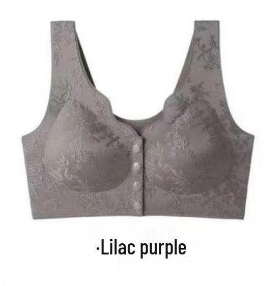 

Китайский жаккардовый бюстгальтер с тиснением, бесшовный, комфортный, с застежкой спереди (Без косточек) M