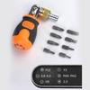 Two-way Ratchet Multi-function Screwdriver Set 8 in 1 Replaceable Ratchet Tool