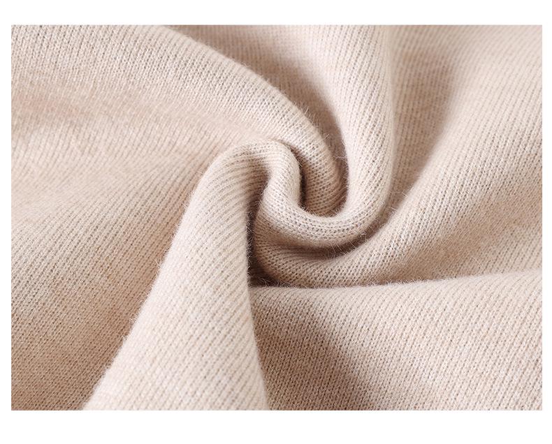 Mom's Fleece Knitted Warm Sweater for Middle-Aged & Elderly Women - Thickened Autumn/Winter Base Layer