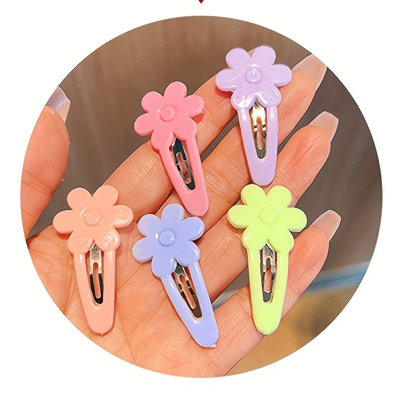 Cute Candy Color Hair Accessories Set, Flowers And Bows with Bright Colors, Suitable for Women'S Daily Life, Braiding Hair, Frizzy Hair, Bangs Clips,