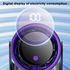 Portable Turbo Desk Fan 100-Speed Adjustable Table Fan with LED Display USB Rechargeable