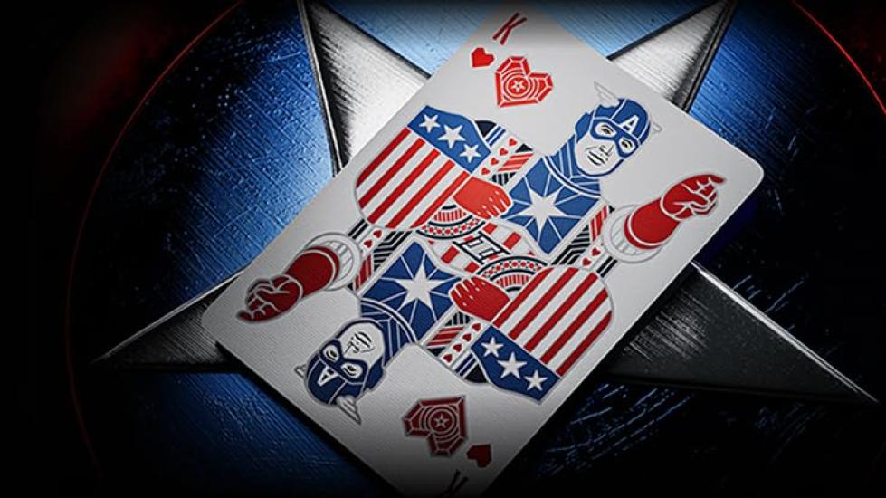 Captain America Playing Cards Marvel Captain America Playing Cards by theory11