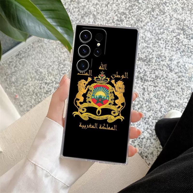 Флаг Марокко Maroc Марокканский паспорт Прозрачный чехол Для Samsung Galaxy S26 S25 S24 S23 Ultra S20 S21 FE S22 Plus S26 5G Чехол для телефона Galaxy S20
