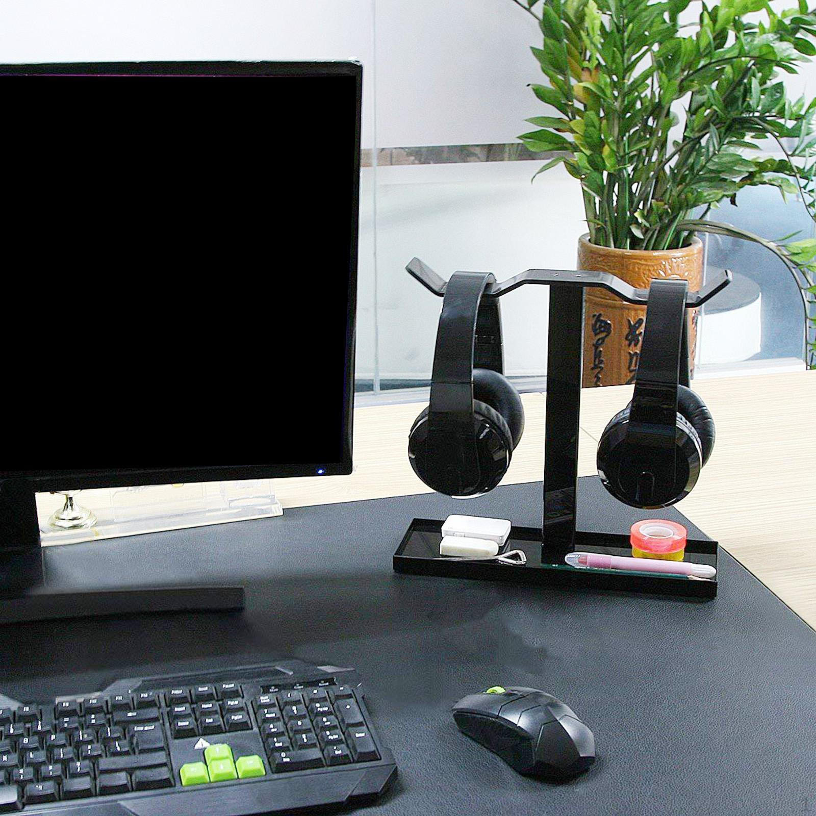 

Настольная подставка для наушников, стабильный прочный держатель дисплея, поддержка игровых аксессуаров