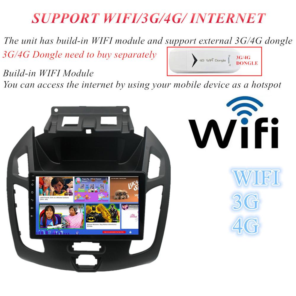9'' 4+32GB Android 13 Radio GPS Navi For Ford Transit Connect 2014-2018 Carplay