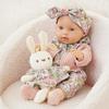 30CM Reborn Baby Doll Soft Polyester Washable Soothing Toy Realistic Vinyl Full Body Holiday Gift for Kids  Lifelike