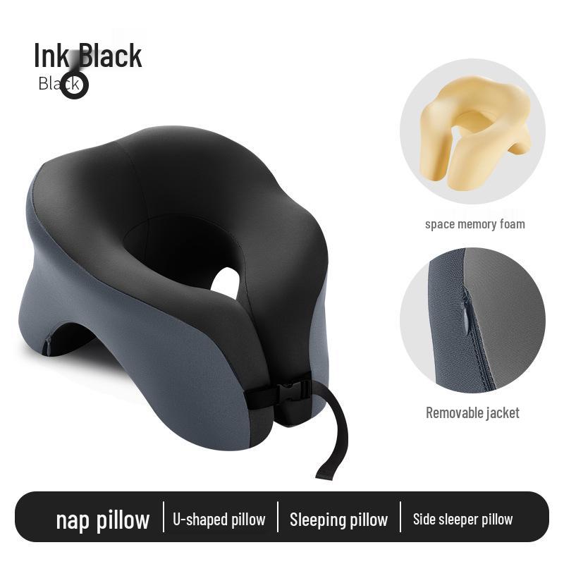 U-shaped Multi-functional Memory Foam Nap Pillow for Desk or Travel