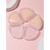 Petal Shape Powder Puff Storage Box, Creative Cosmetic Puff Display Case,For Holiday Beach, Bathroom Collection, Bedroom Collection, Large Capacity