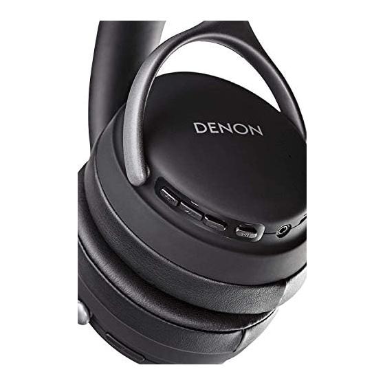 Denon Casque sans fil à réduction de bruit AH-GC30, compatible avec le codec aptX HD (AH-GC30BKEM)