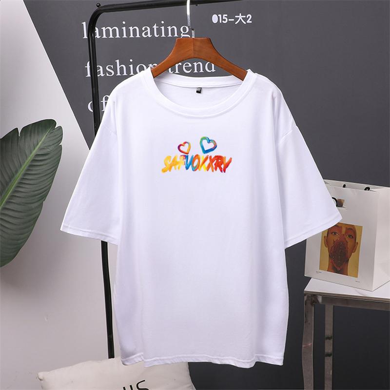 TWINFLAMES Fashion Tshirt Women's Clothing Letter Graphic Tees Shirt Femme T-Shirt Tops Y2k Tops
