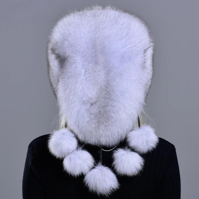 Naturpels Vinterlue Dame Rev 5 Duskhatter Myk Pels Elegant Mote Stilfull Beskjeden Varm Luer med Volum