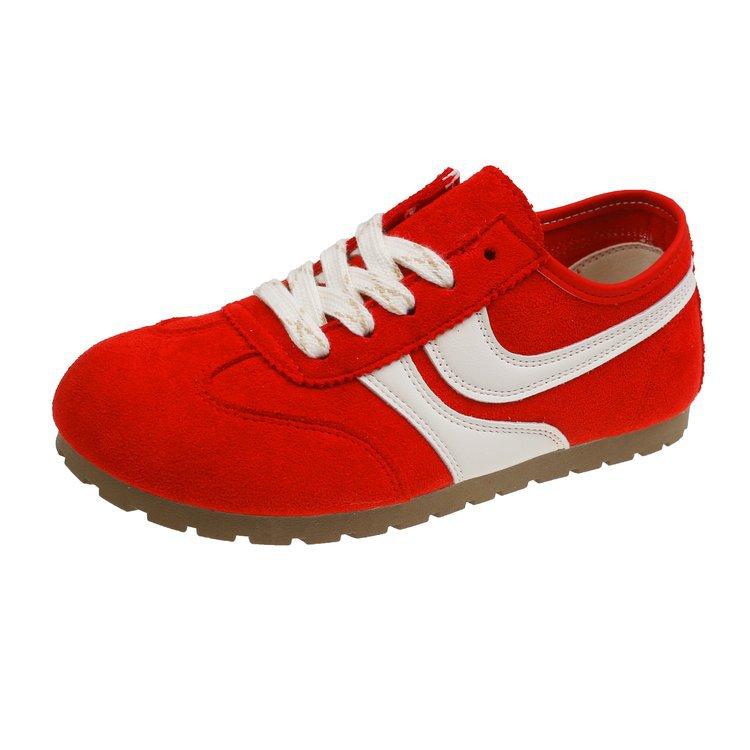 

Soft leather version~ retro Dexun shoes women s 2025 spring flat-bottomed sports and leisure board shoes versatile and breathable Forrest Gump shoes 35