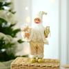 30cm Cute Santa Claus Doll Standing Santa Claus Statue 2025 Xmas Tree Ornament Christmas Decor Home Navidad Gift New Year 2026