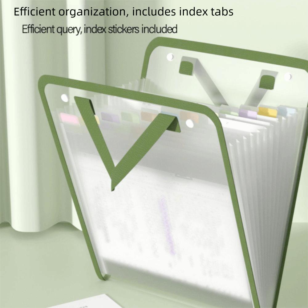 Waterproof File Bags 13-Layers Document Pouch Portable File Pocket  School Supplies