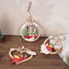 2D Christmas Snowman Decoration, Christmas Wooden Ornaments, Holiday Home Decorations