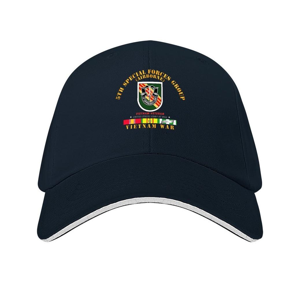 Army - 5th Special Forces Group W Flash VN SVC Baseball Cap Hard Hat Sun Cap Golf Cap Designer Hat For Girls Men's