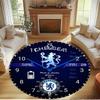 football club.C Print Round Rug, Washable Floor Carpet, For Entryway Dorm Laundry Room Office Study, Home Decor Birthday Christmas Gift