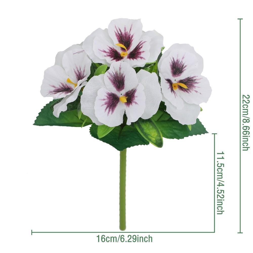 

Silk Cloth Simulated Rose Bouquet DIY Floral Flower Bouquet New Home Decoration Photography Props 01-White