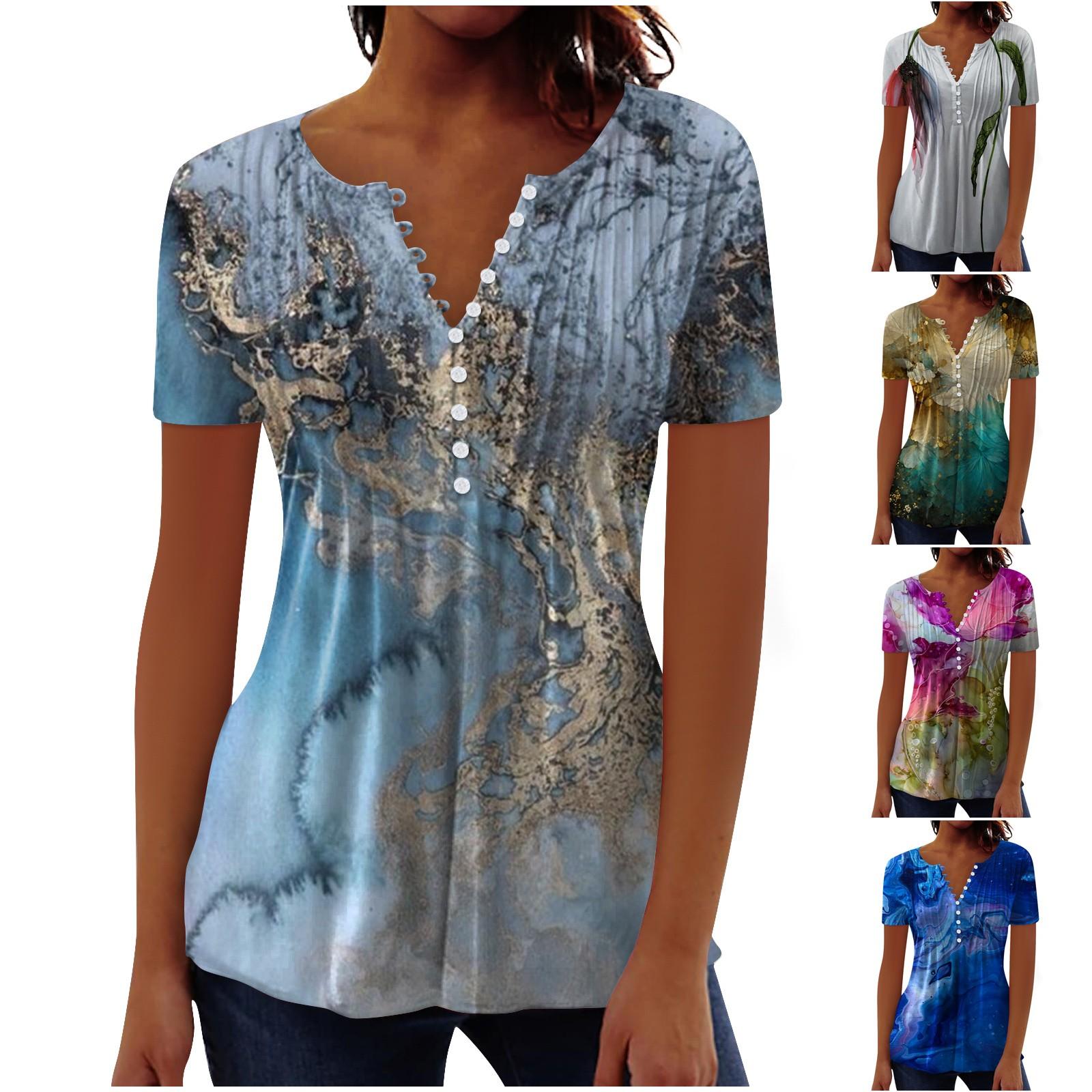 

(Острая курица)Женская кружевная футболка с v-образным вырезом и коротким рукавом, модный пуловер в рубчик