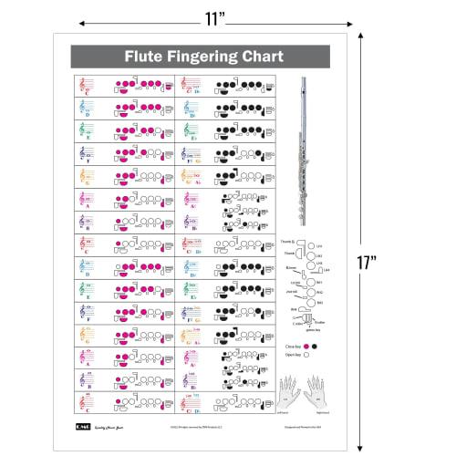 Flute Instructions, Color-Coded Notebook, Flute Technique, All Levels, Made in the USA