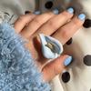 Metal Enamel Calla Flower Ring Adjustable Vintage Ring Personality Geometric Open Ring  Women