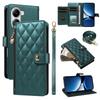 For Xiaomi Poco X7 Pro 5G/Xiaomi Redmi Turbo 4 5G Wallet Case with Straps,Rhombus Leather Stand Phone Cover