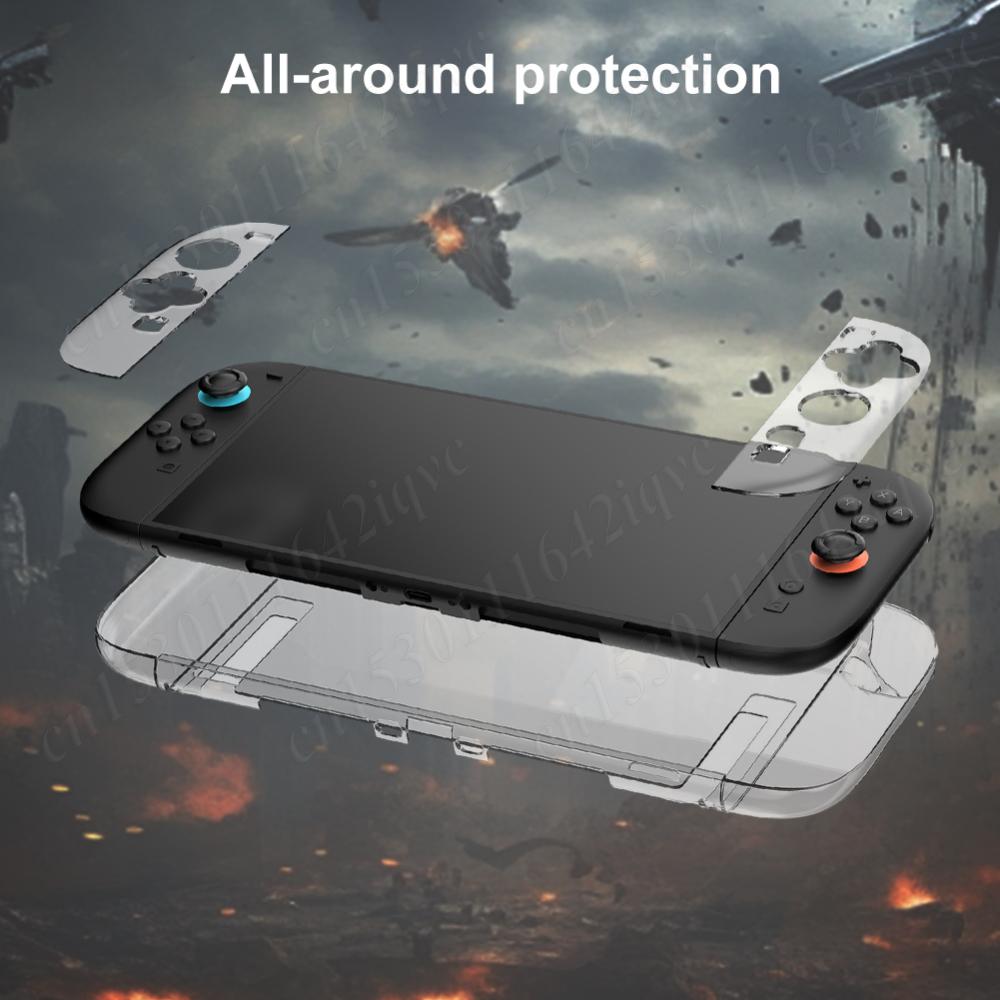 Transparent Case For Nintendo Switch 2 Split Protective Case Cover Crystal Protector Anti-Fall Protective Shell Game Accessories