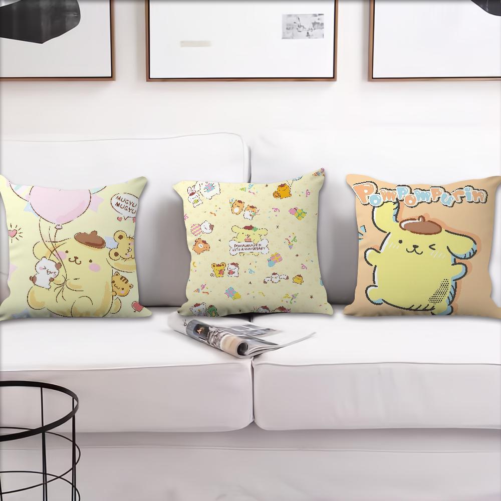 P-Pompompurin Cute Cushion Cover For Pillow Printing Sofa Decoration Home Car Room Coffee Shop Office Nordic Simplicity