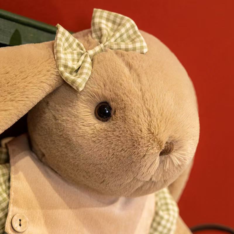 30cm Simuliertes Langohr-Kaninchen Plüschtier, Figurpuppe, Cartoon Anime Niedliches Kissen, Geburtstagsgeschenkpuppe für Kinder