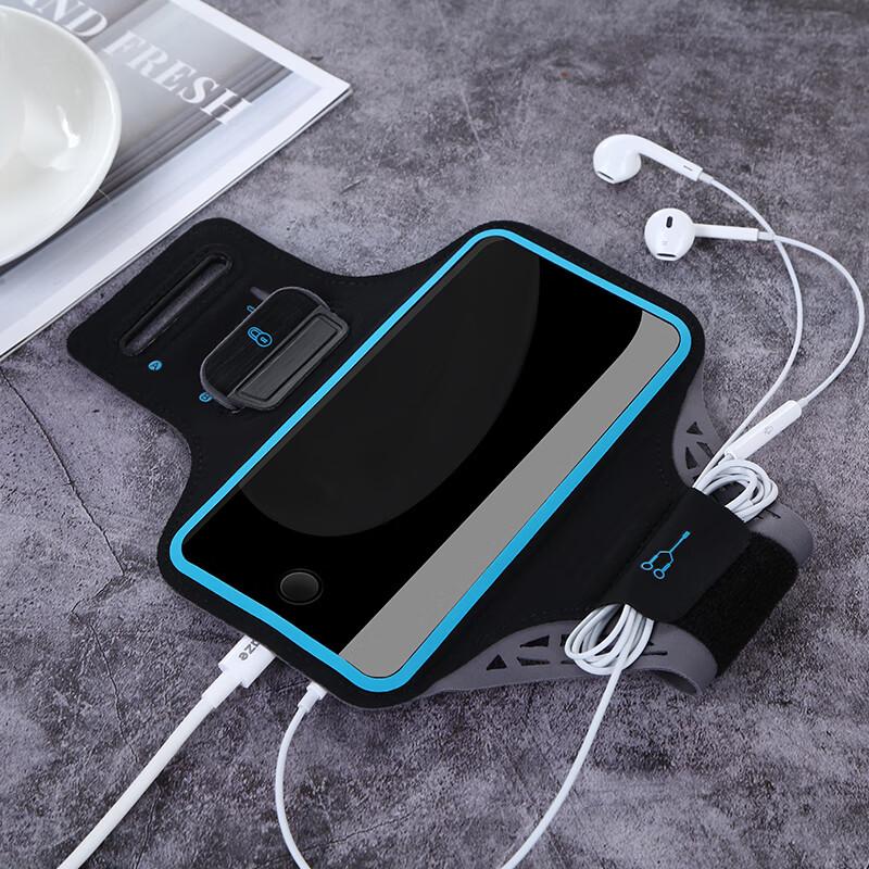 Running Armband Phone Holder, Sports Phone Armband, Outdoor Cycling Fitness Running Phone Carrying Device, Xiaomi Huawei Samsung JK767-Mu Jin Black