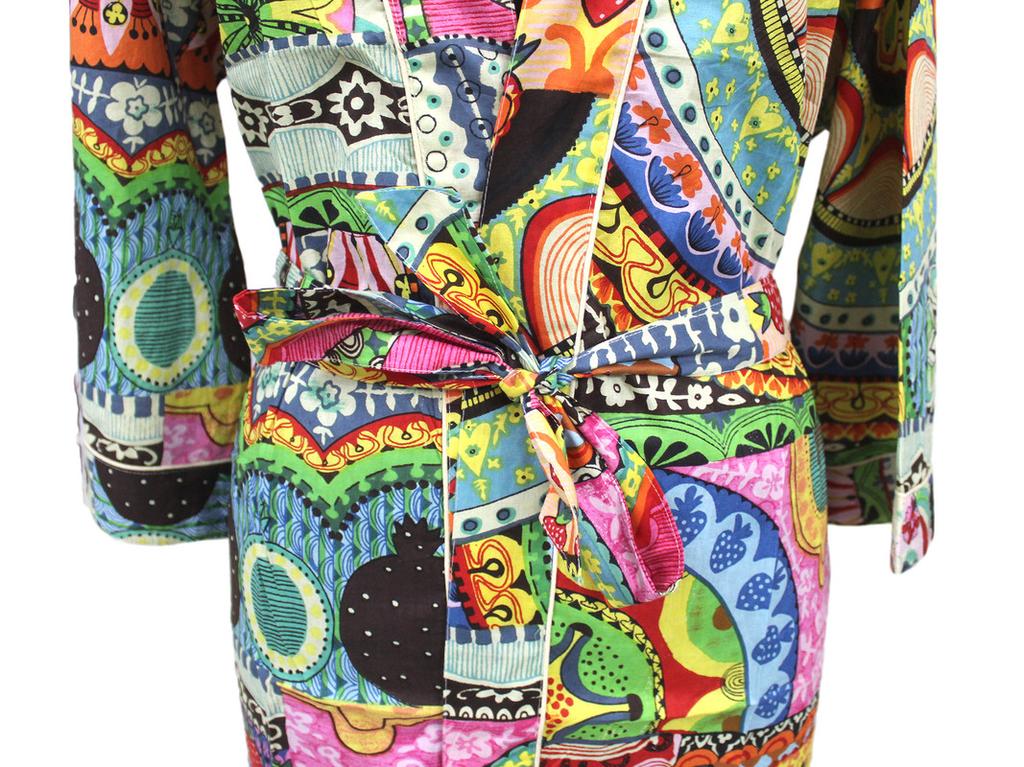 Cotton Kimono Robe, Women's Night Gown Dress, Ladies Bath Robes