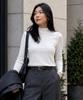 PEID Pd Basic Half Turtleneck Slim Fit Long Sleeve T-Shirt 4 Colors