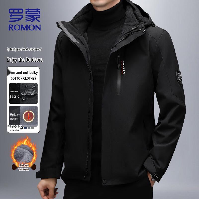

ROMON Men s 3-in-1 Windproof Outdoor Jacket 2XL