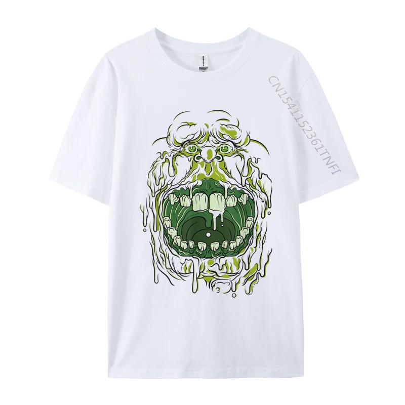 Slimer Face Halloween Costume Casual Tshirts Wholesale Camisa Leisure Cotton Student Luxury Designer T-Shirts