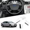 Stainless Steel Steering Wheel Decoration Cover Trim Sticker for Ford Focus 2 MK2 2005 - 2011 Car Sticker Auto Accessories