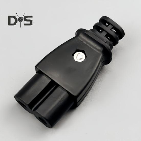 Presa di corrente a forma di 8 con spina maschio C8 rimovibile AC 250 V 2,5 A Facile installazione a parete o per elettrodomestici Presa per uso commerciale domestico