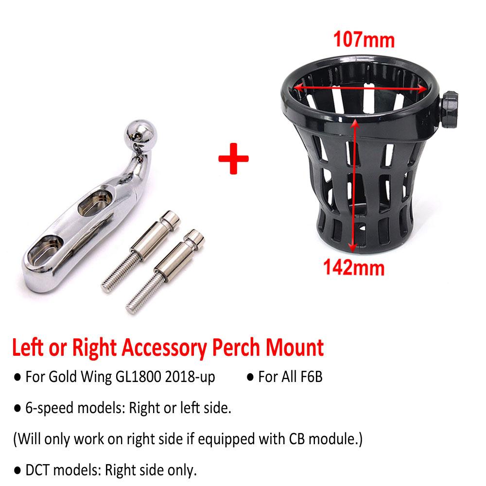 Gold Wing Motorrad Beifahrer Wasserflasche Trinkbecher Netzkorb Halterung Für Honda Goldwing GL 1800 GL1800 F6B