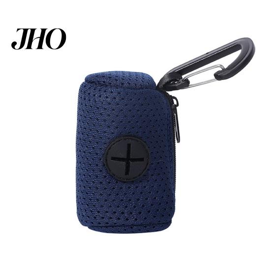 Durable Poop Bag Holder Pet Waste Dispenser Zipper Closing Crossed Drawers with Hanging Easy to Extract Garbage Bags Hook Trendy Convenient Dog Pickup