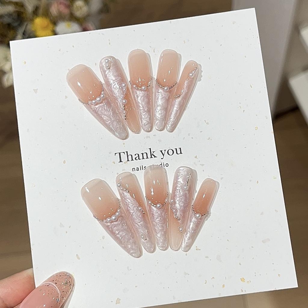 Confession Balloon French Cream Style Irregular Silk Mica Thread Pearl Noble Wear Armor